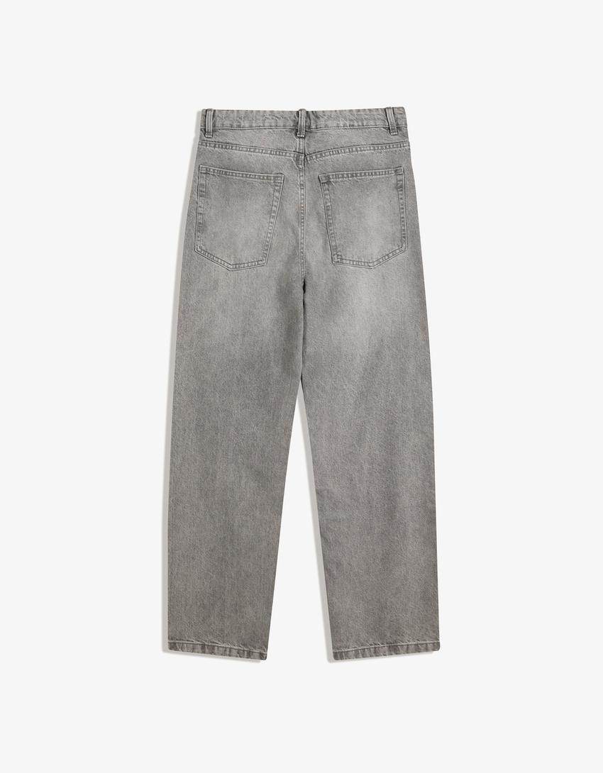 Jeans baggy fit-Grigio-4
