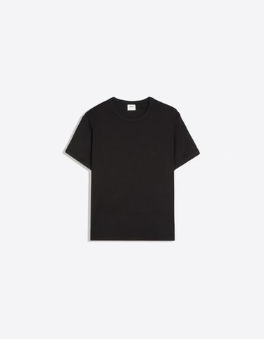Slim rib short sleeve T-shirt — Black 5