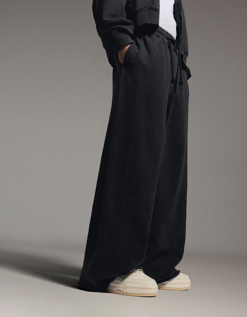 Super baggy trousers-Grey