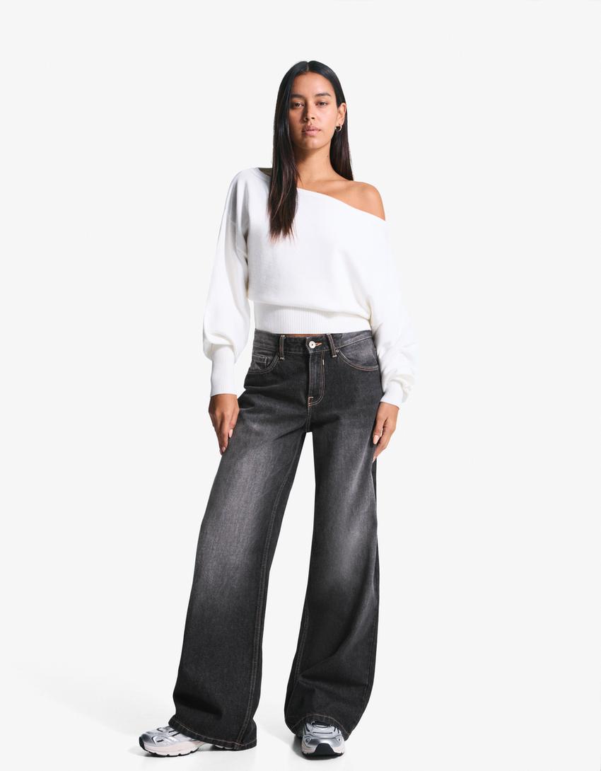 Boyfriend jeans-Black