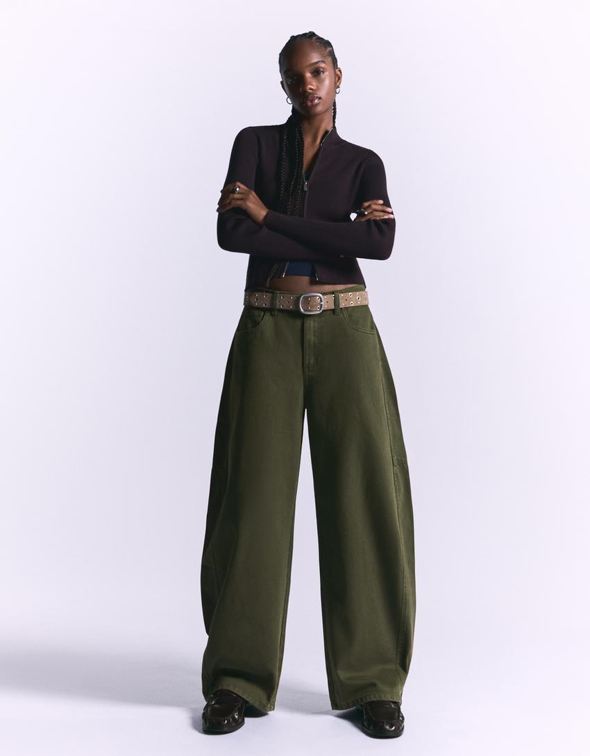 Barrel Hose-Khaki-0