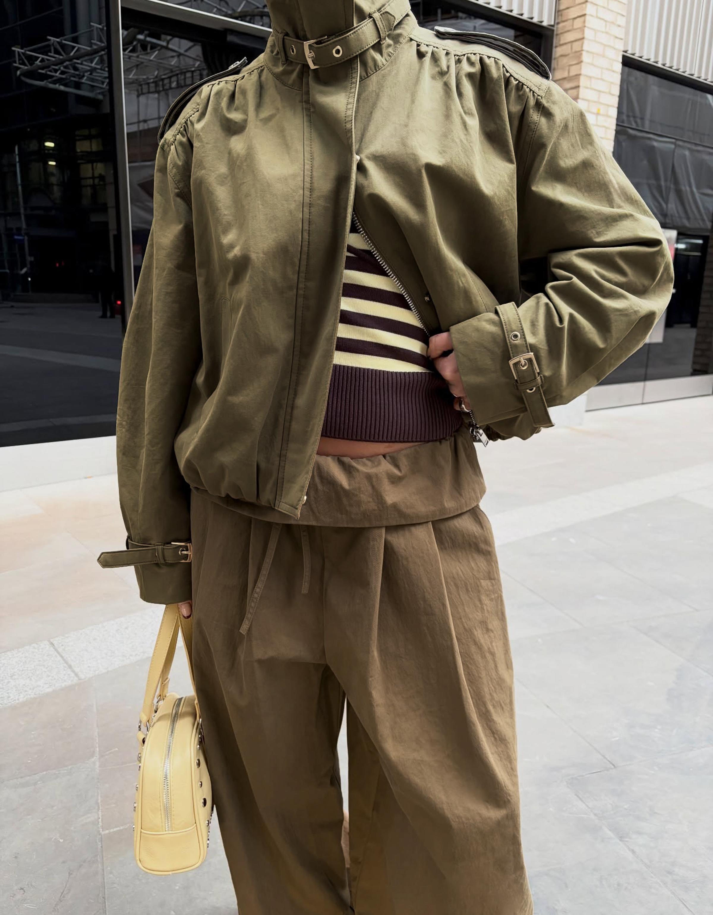 Kıvrık belli pantolon - Görsel 6