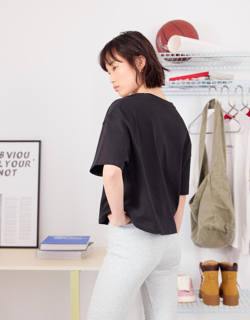 Flared broek-Grijs