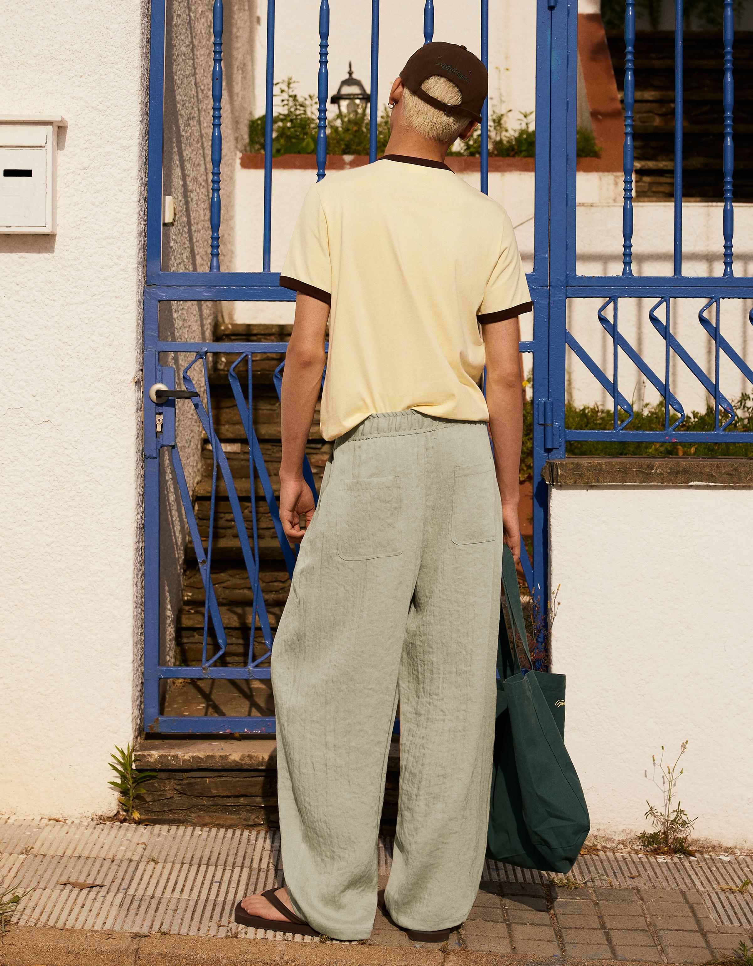 Rustic baggy trousers — Green