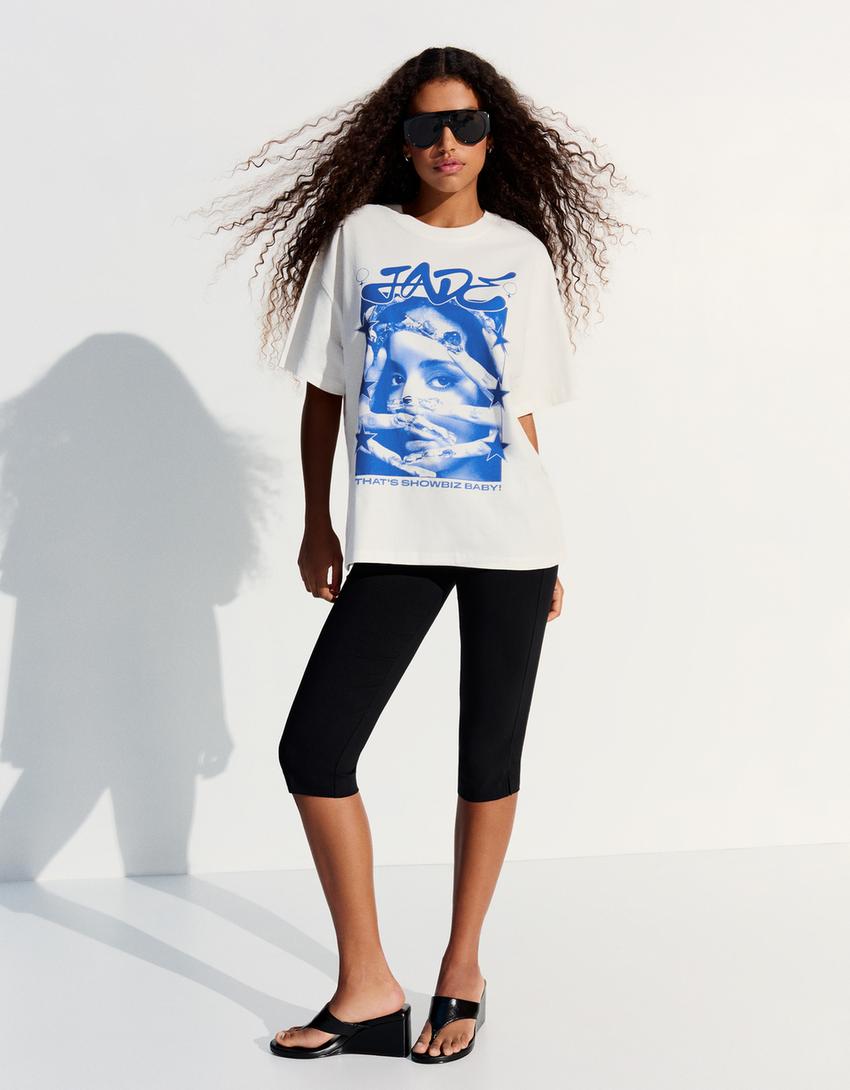 JADE oversize T-shirt-Off white