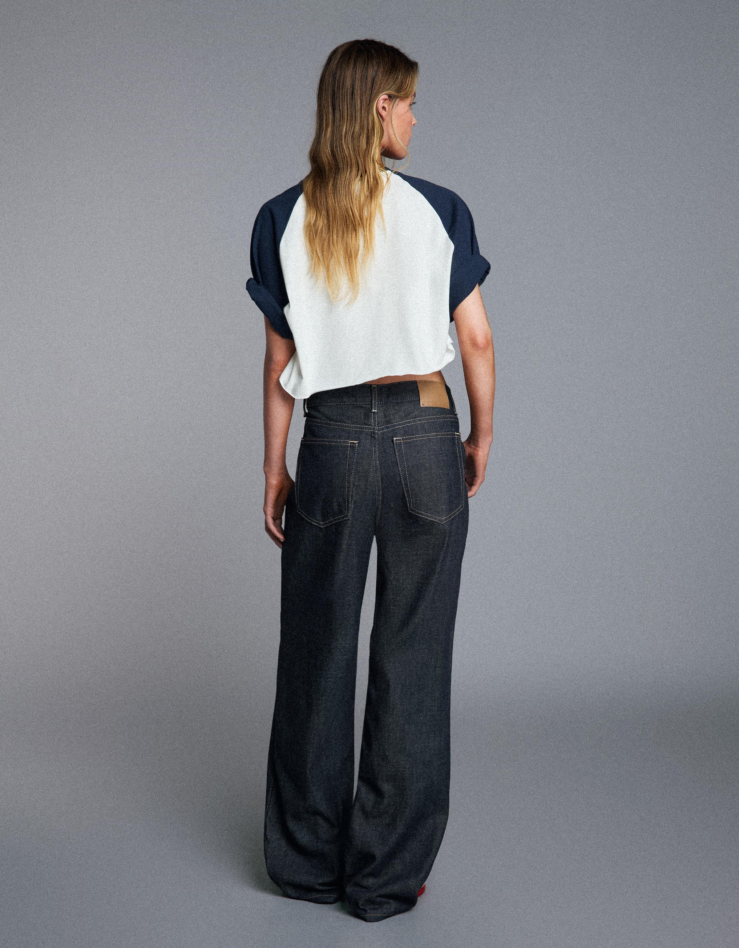 Straight baggy jeans — Navy