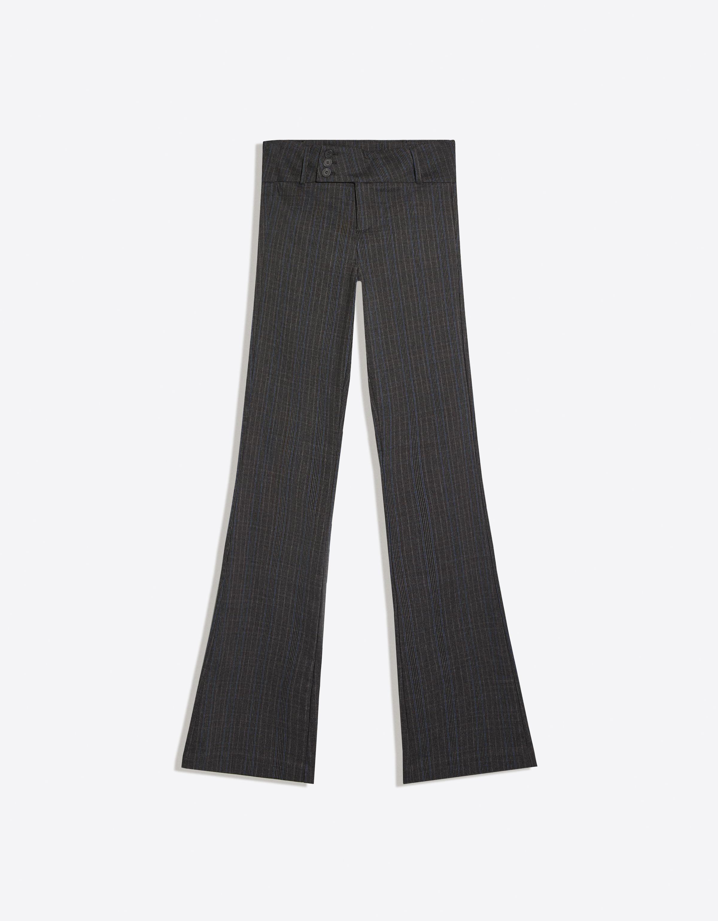 Bengaline flared trousers — Dark grey