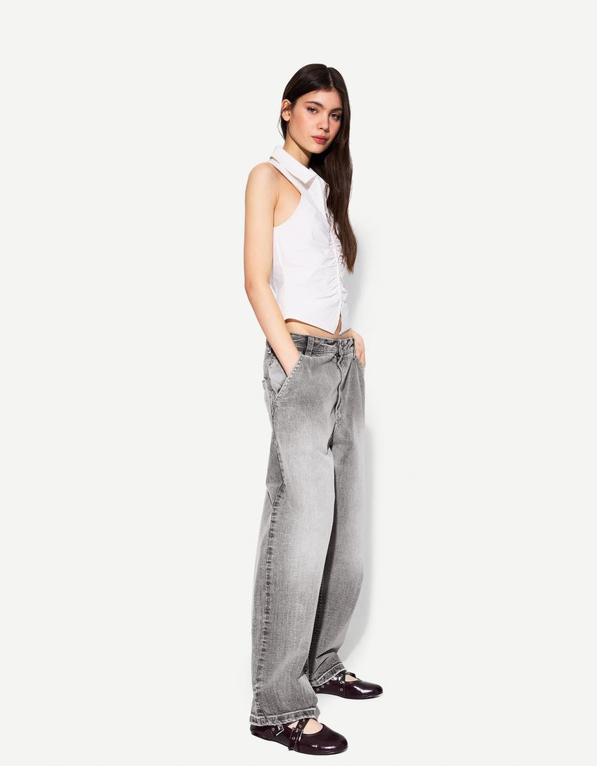 Jeans skater-Grigio-1