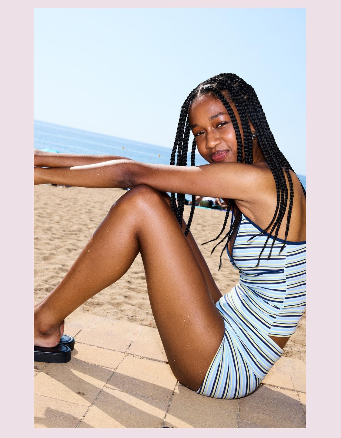Strappy halter neck top