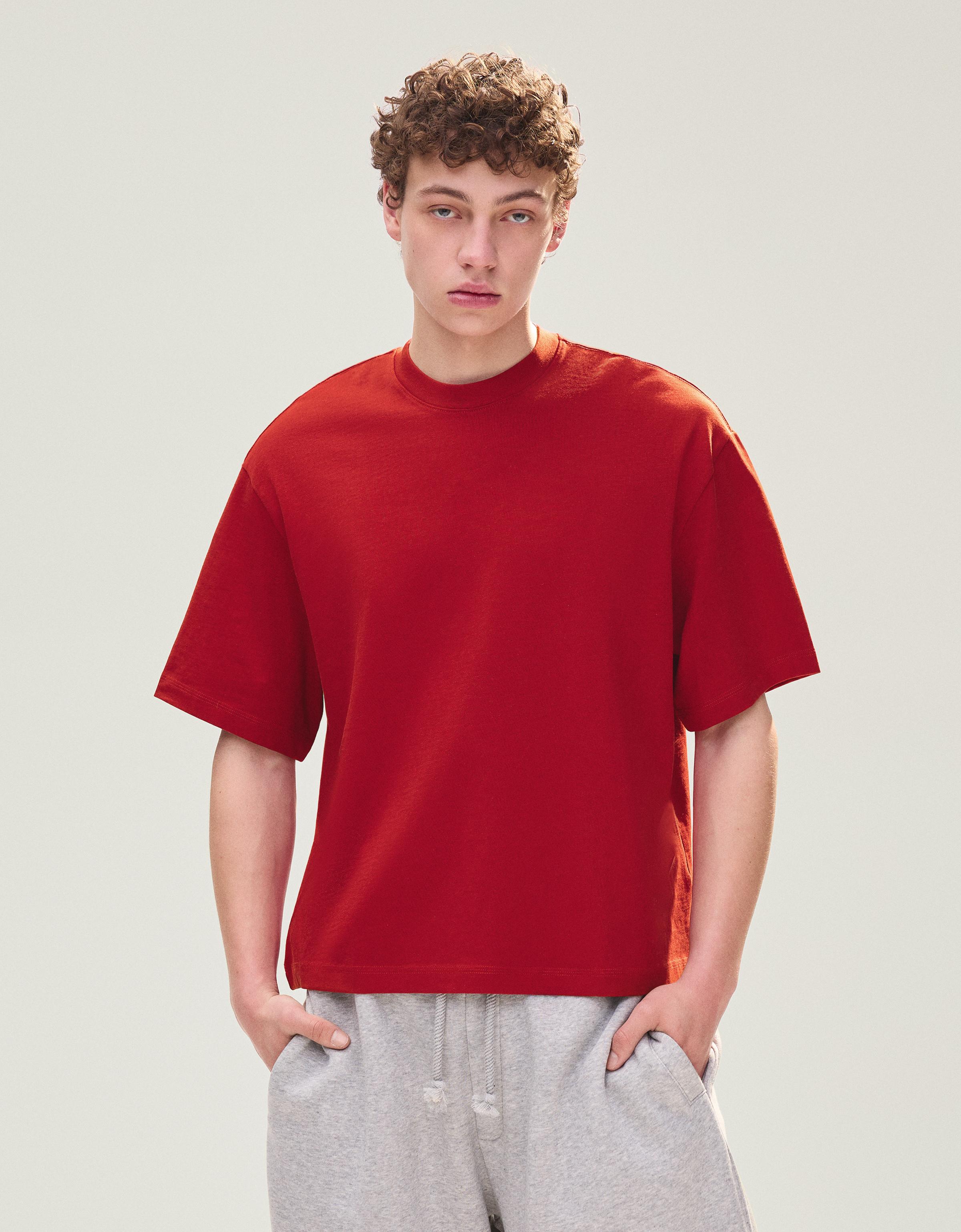 Kısa kollu boxy fit tişört - Görsel 118