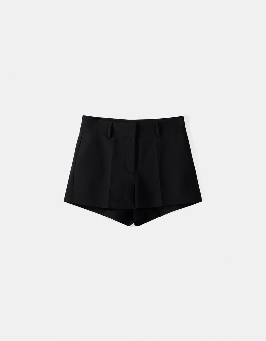 Ensemble blazer et short tailoring-Noir-5