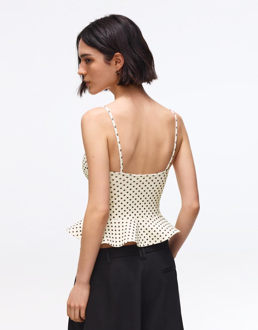 Top basque corset-Écru