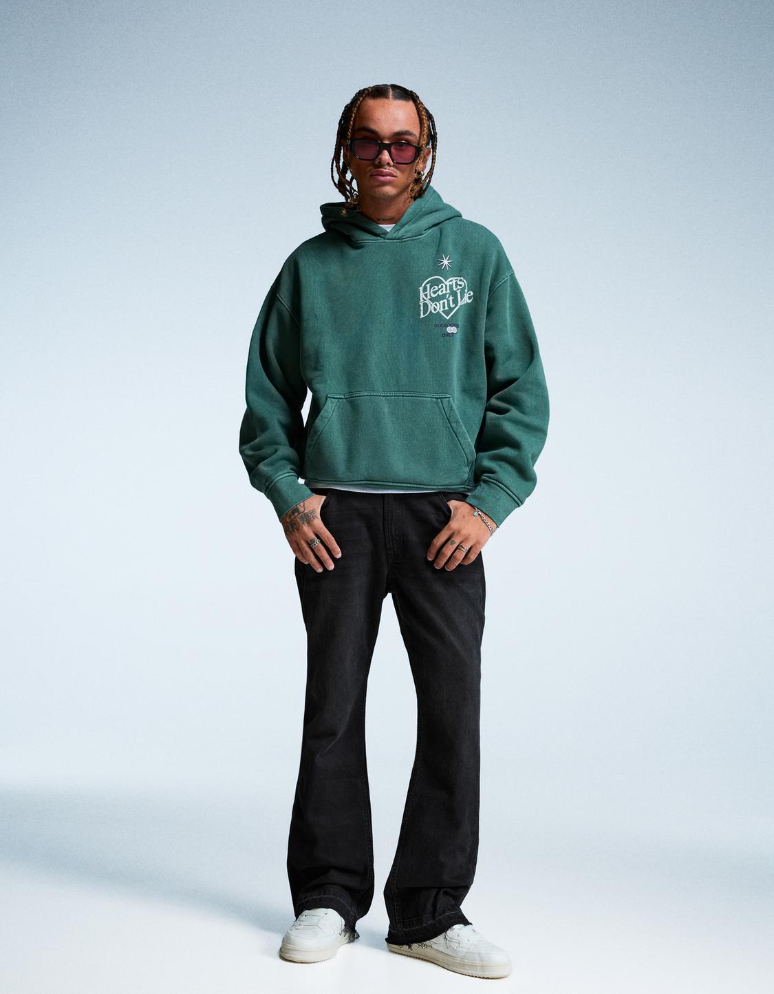 Straight-fit flared jeans