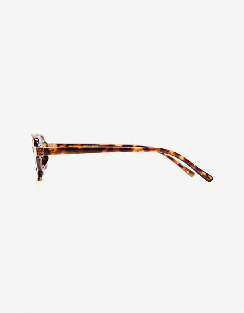 Gafas carey rectangulares-Azul-1