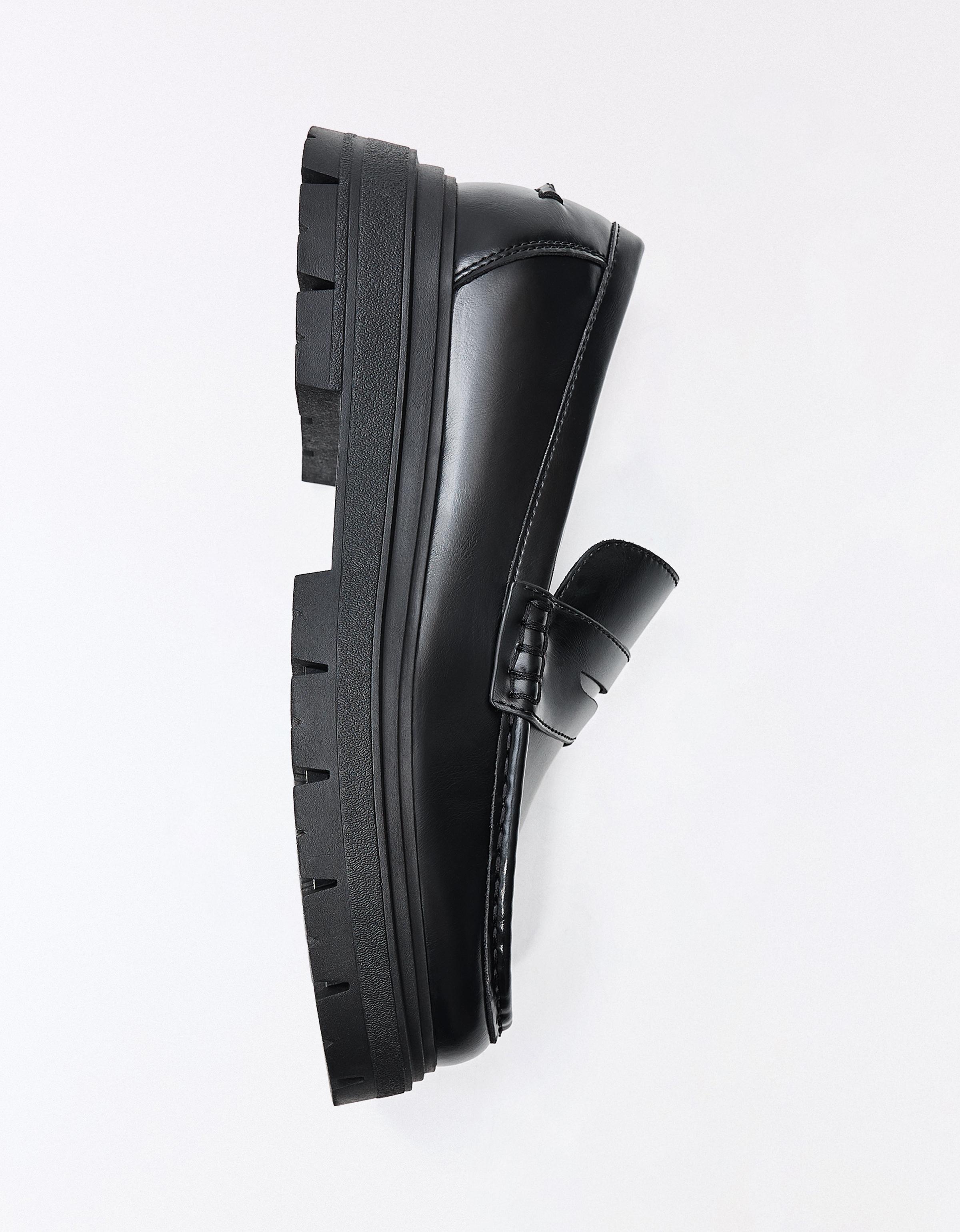 Penny loafers — BLACK
