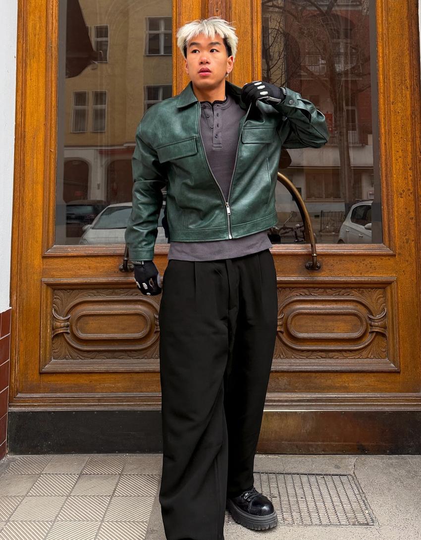 Super Baggy Hose, tailored-Schwarz