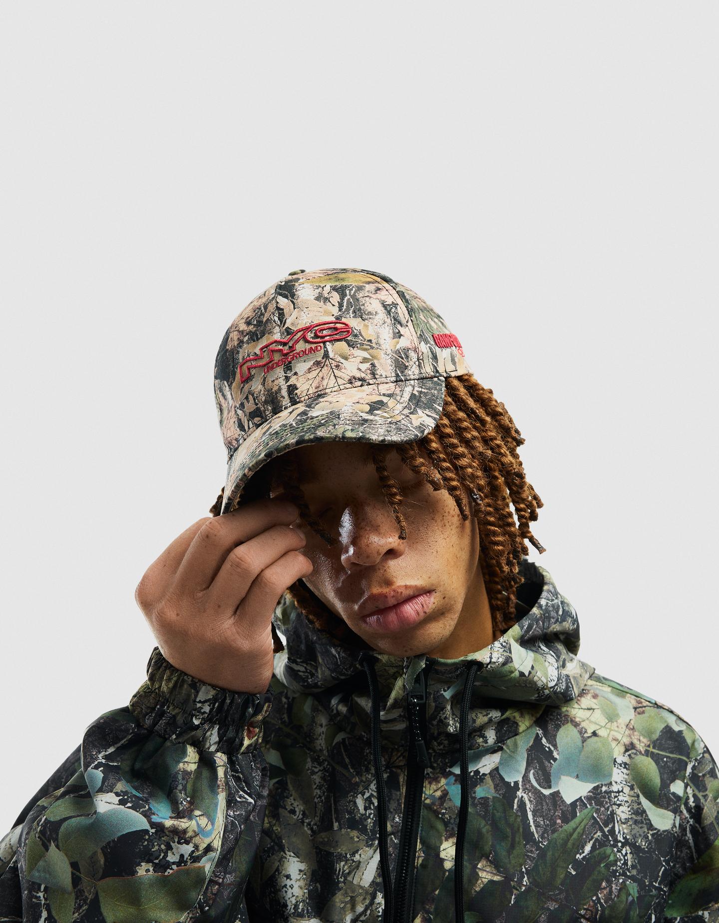 Bershka Gorra Print Hombre Verde