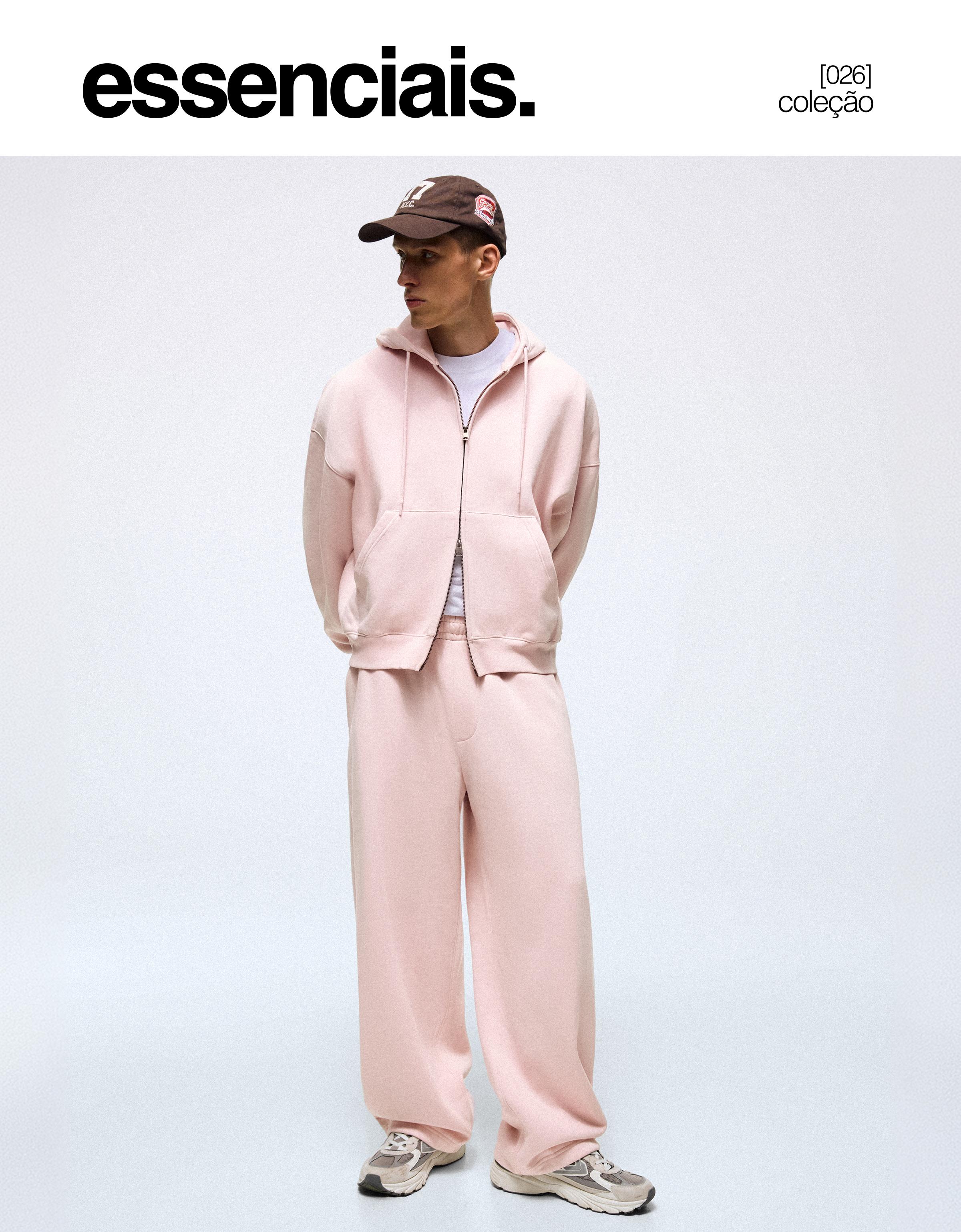 Napped balloon trousers — Pink