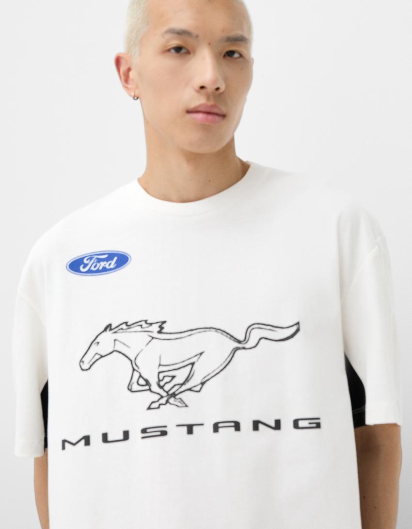 Ford short sleeve T-shirt-White-4
