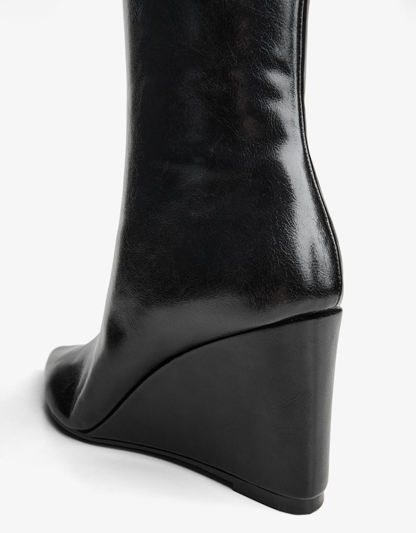 Bottes compensées-Noir