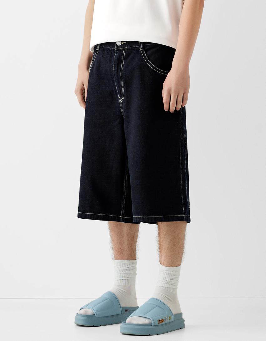 Bermuda jort BERSSSHKA X SSSTUFFF fil multicolore-Marine-1