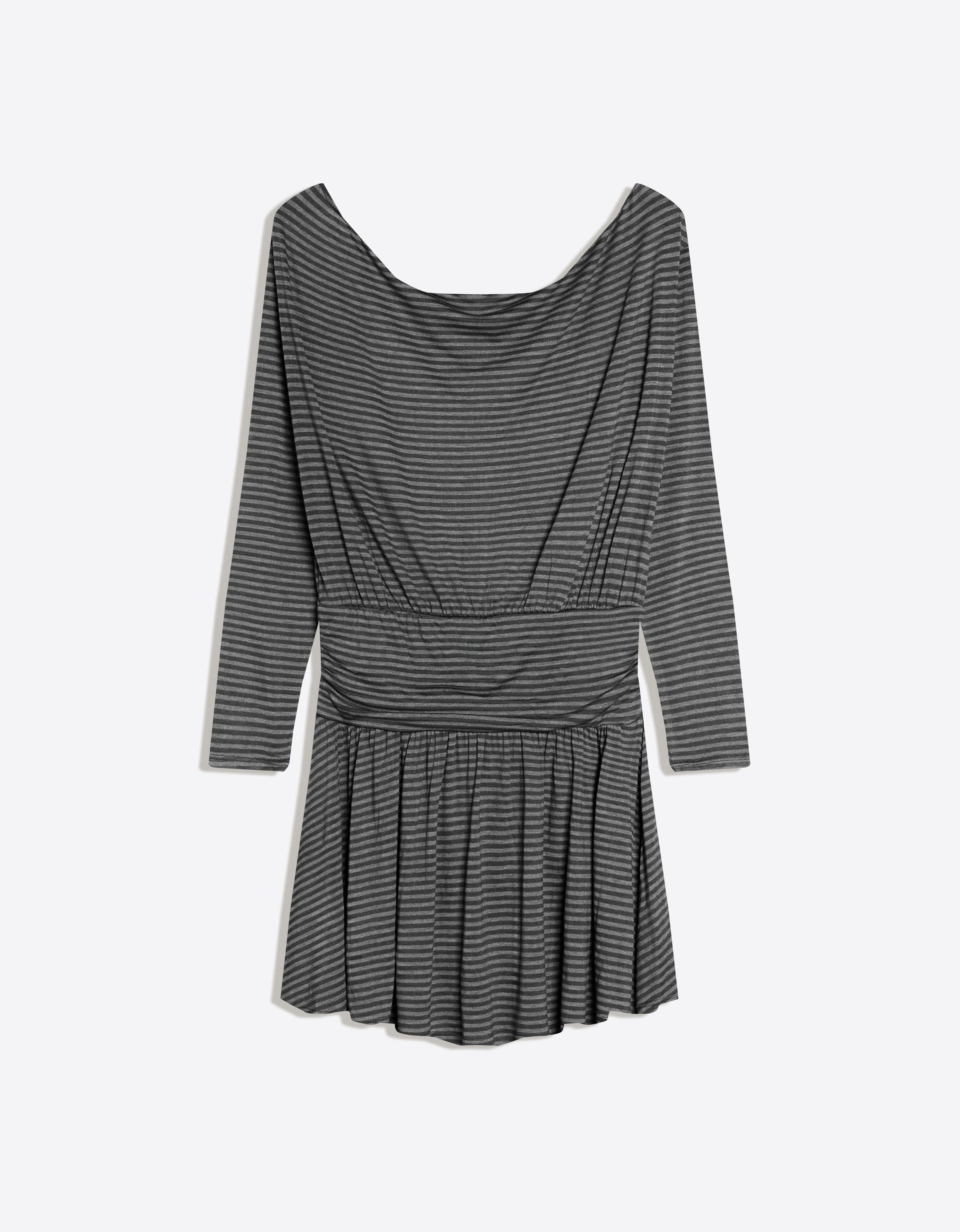 Kemerli uzun kollu mini elbise - Görsel 29