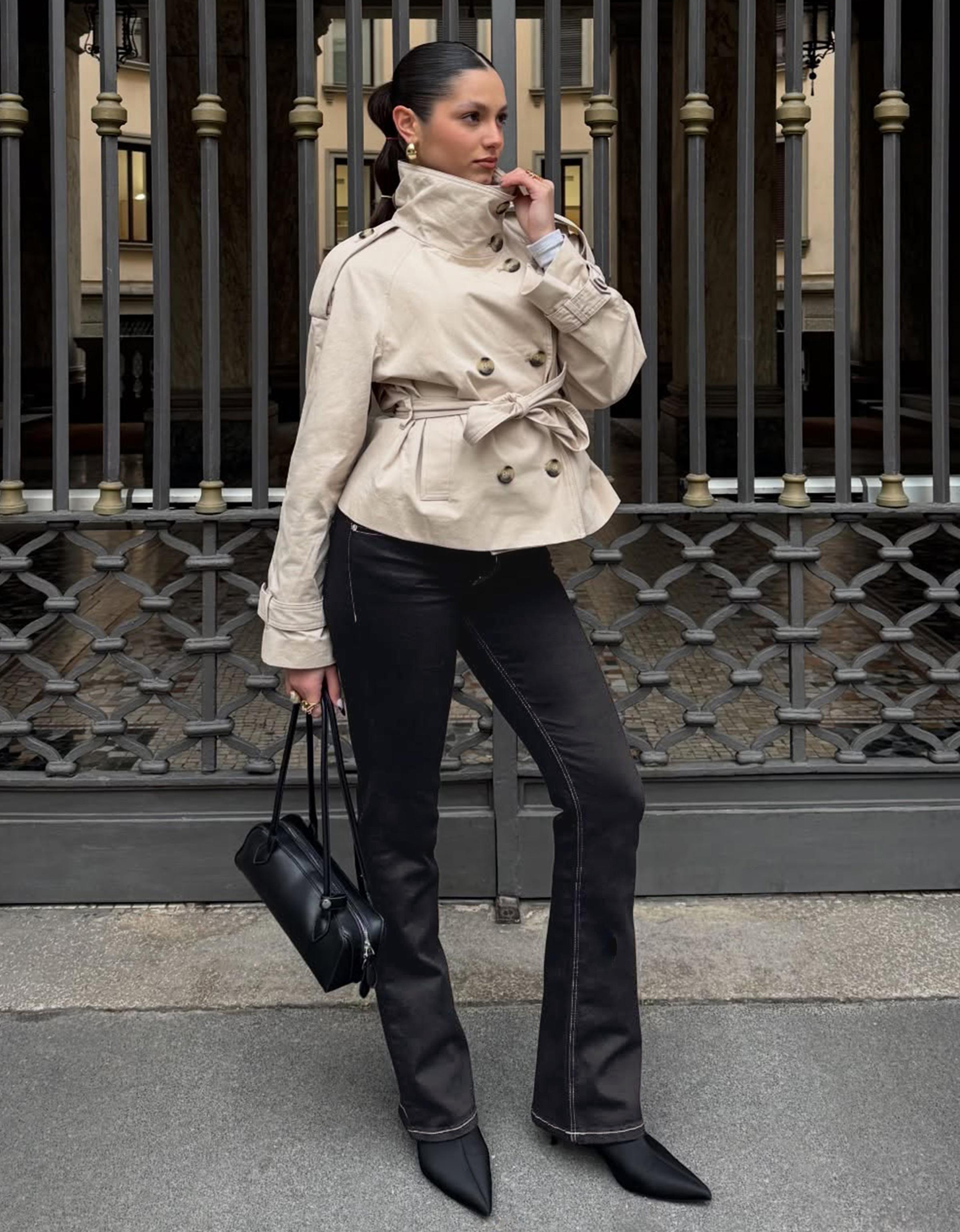 Düşük bel kapaklı bootcut jean - Görsel 169