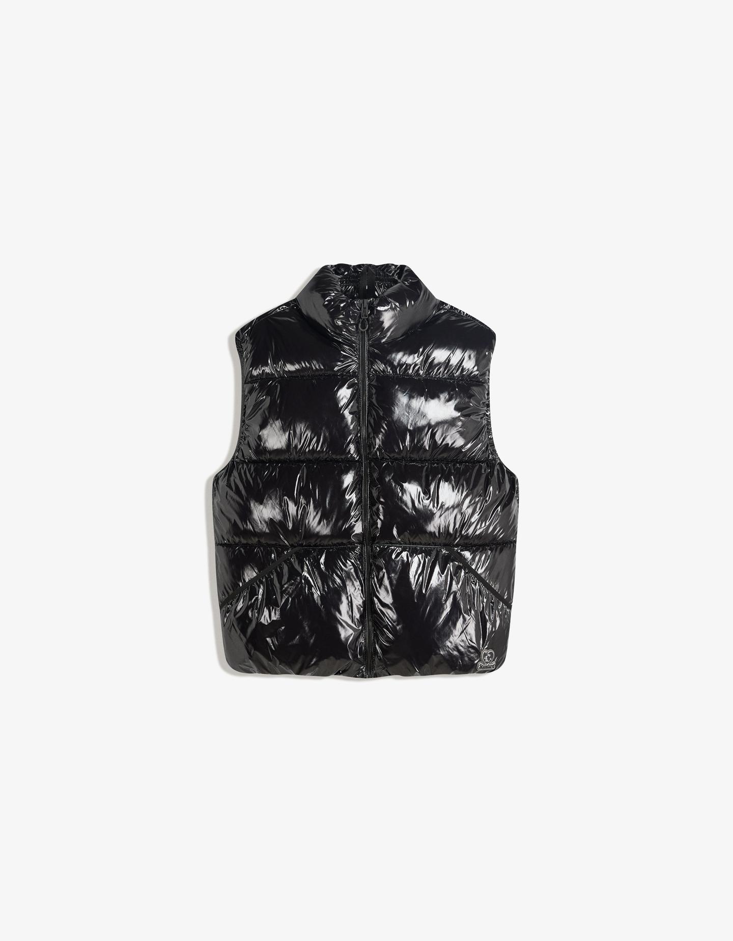 Bershka puchowa kamizelka czarny