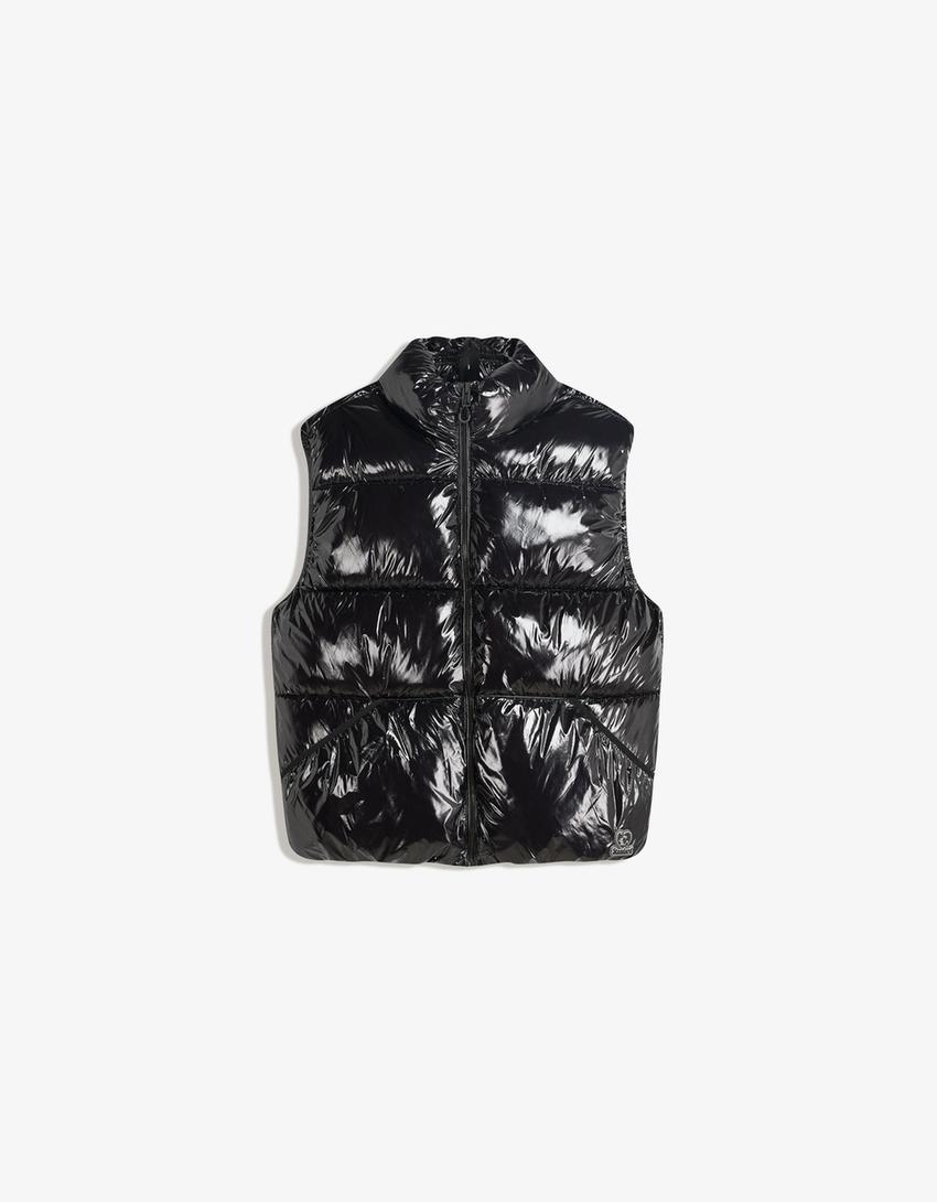 Gilet imbottito-Nero-0
