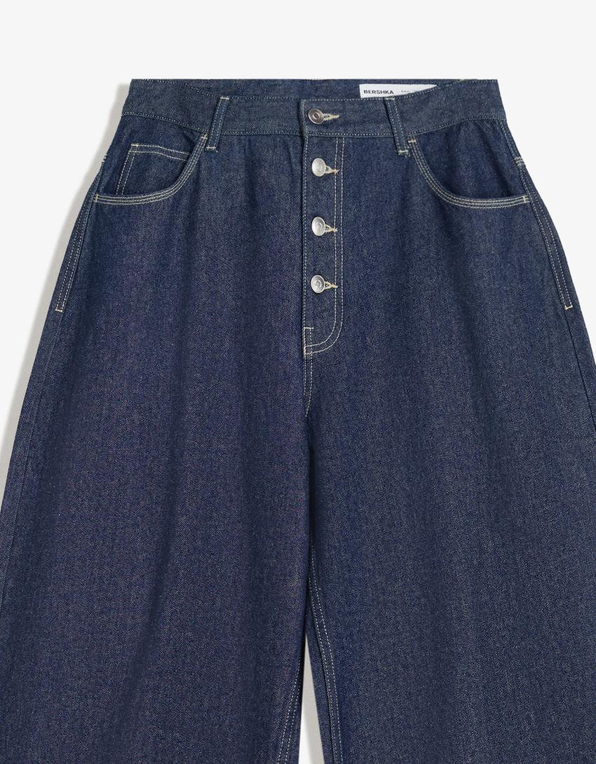 Jean barrel fit-Denizci mavisi-2