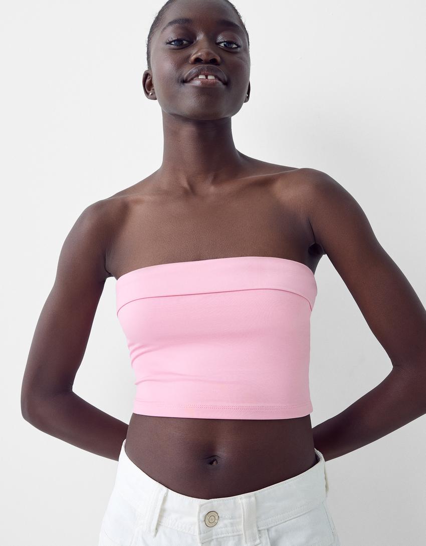 توب شريطي بطرف سفلي بقلبة-زهري-2