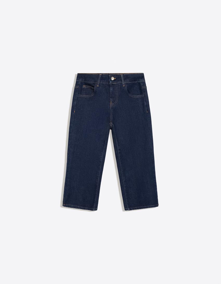 7/8-Jeans-Marinenblau