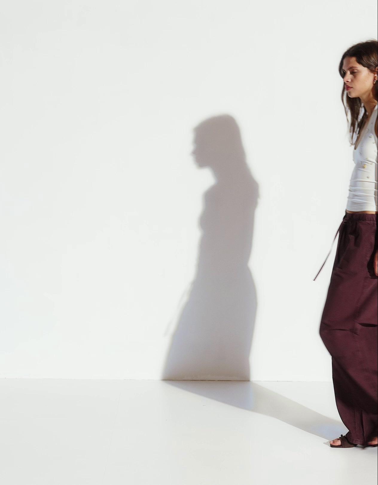 Düşük bel wide balloon fit jean - Görsel 19