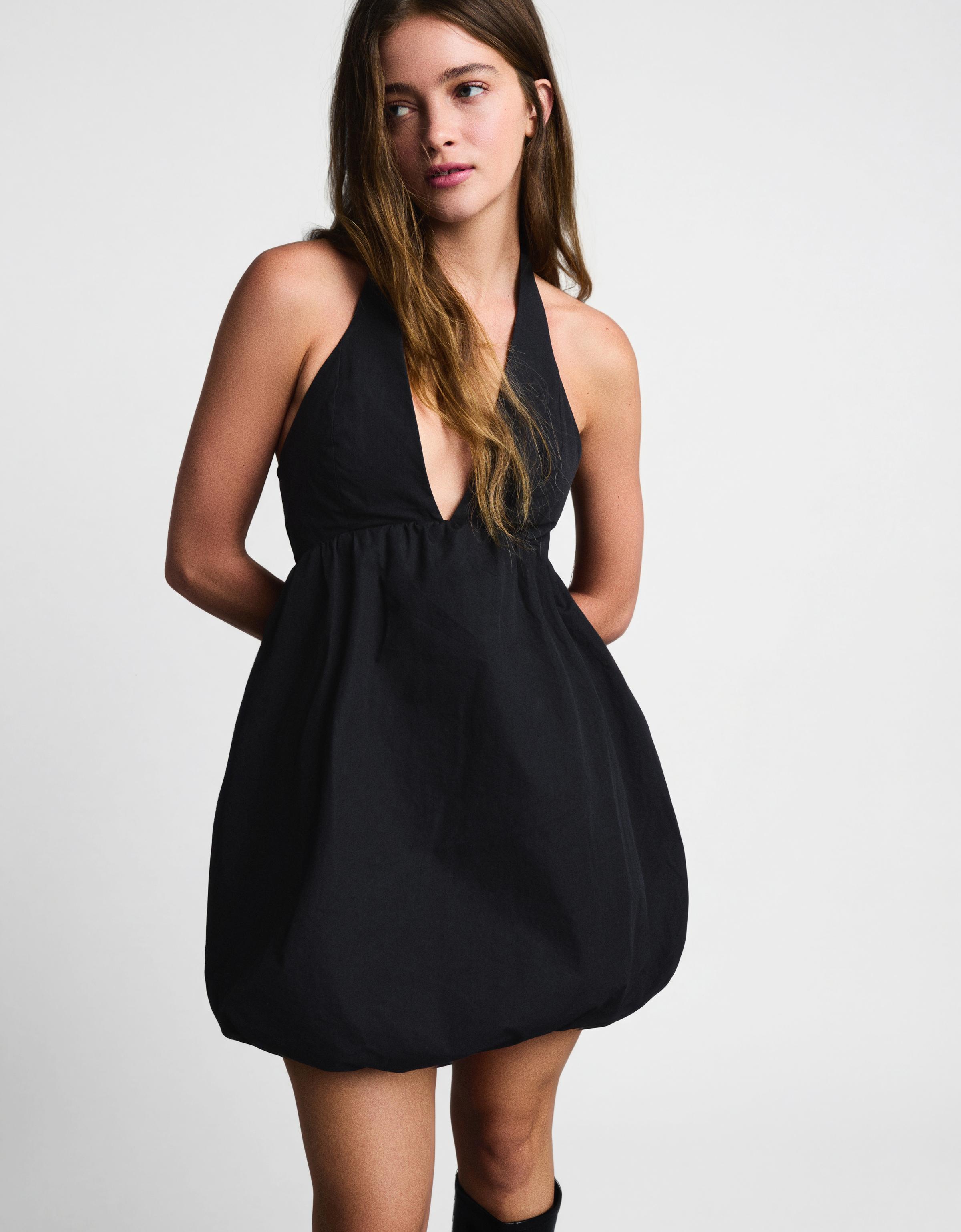 Balon poplin mini elbise - Görsel 25