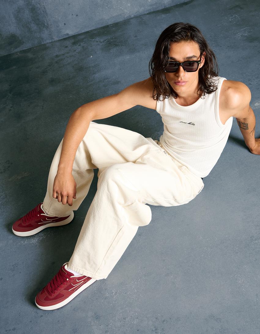 Chunky trainers-Maroon