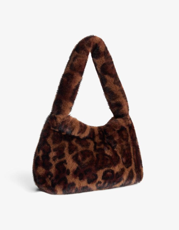 Bolso hombro efecto pelo