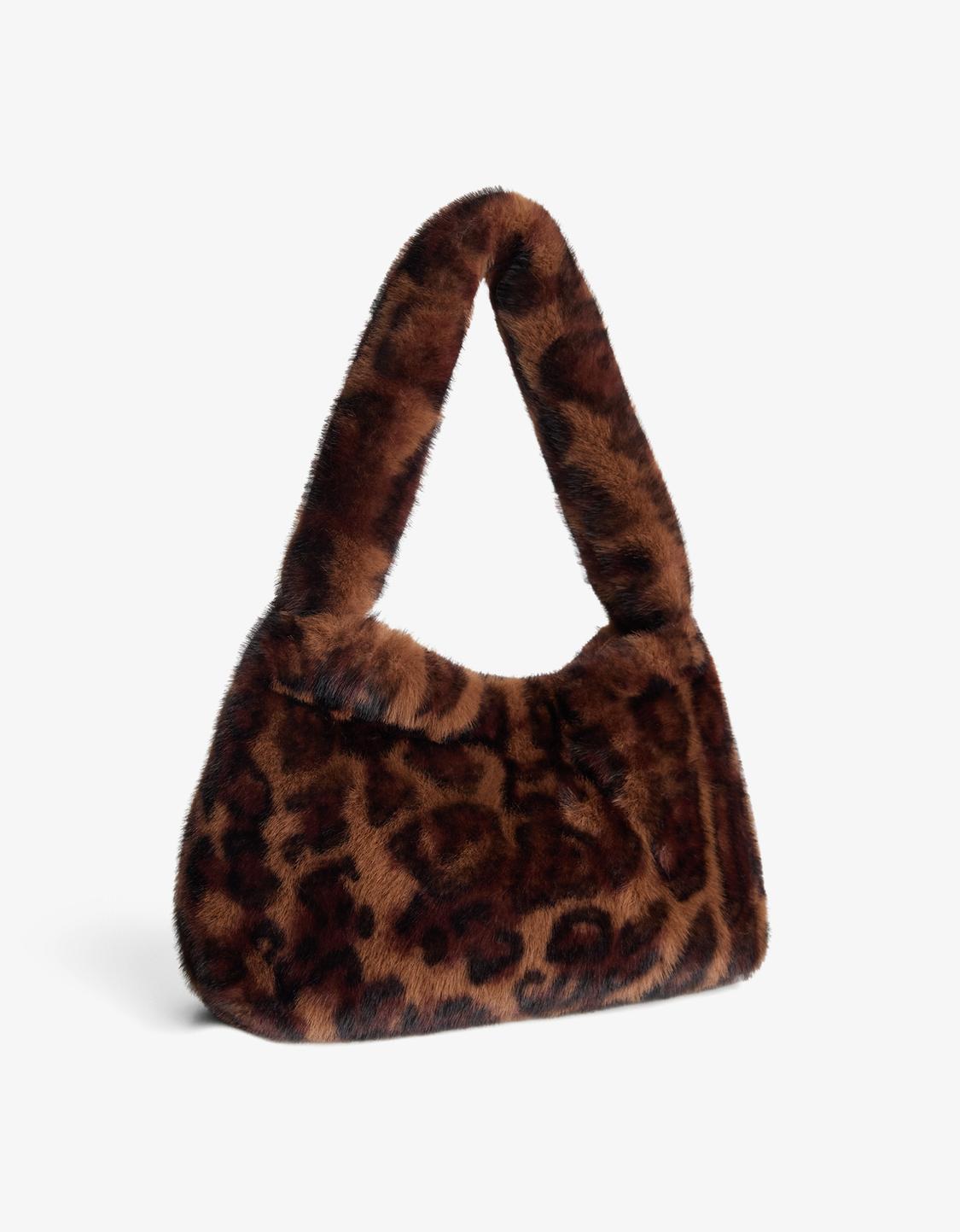 Bolso hombro efecto pelo