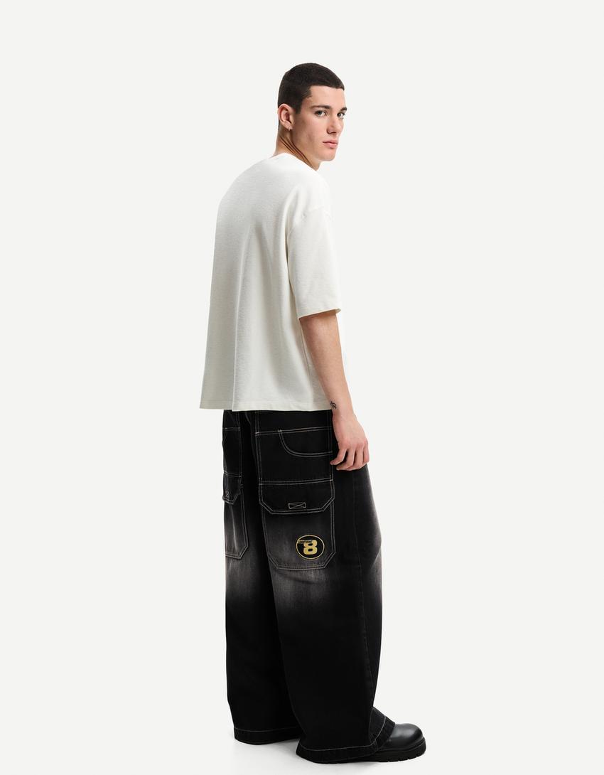 Super baggy jeans-Black-1