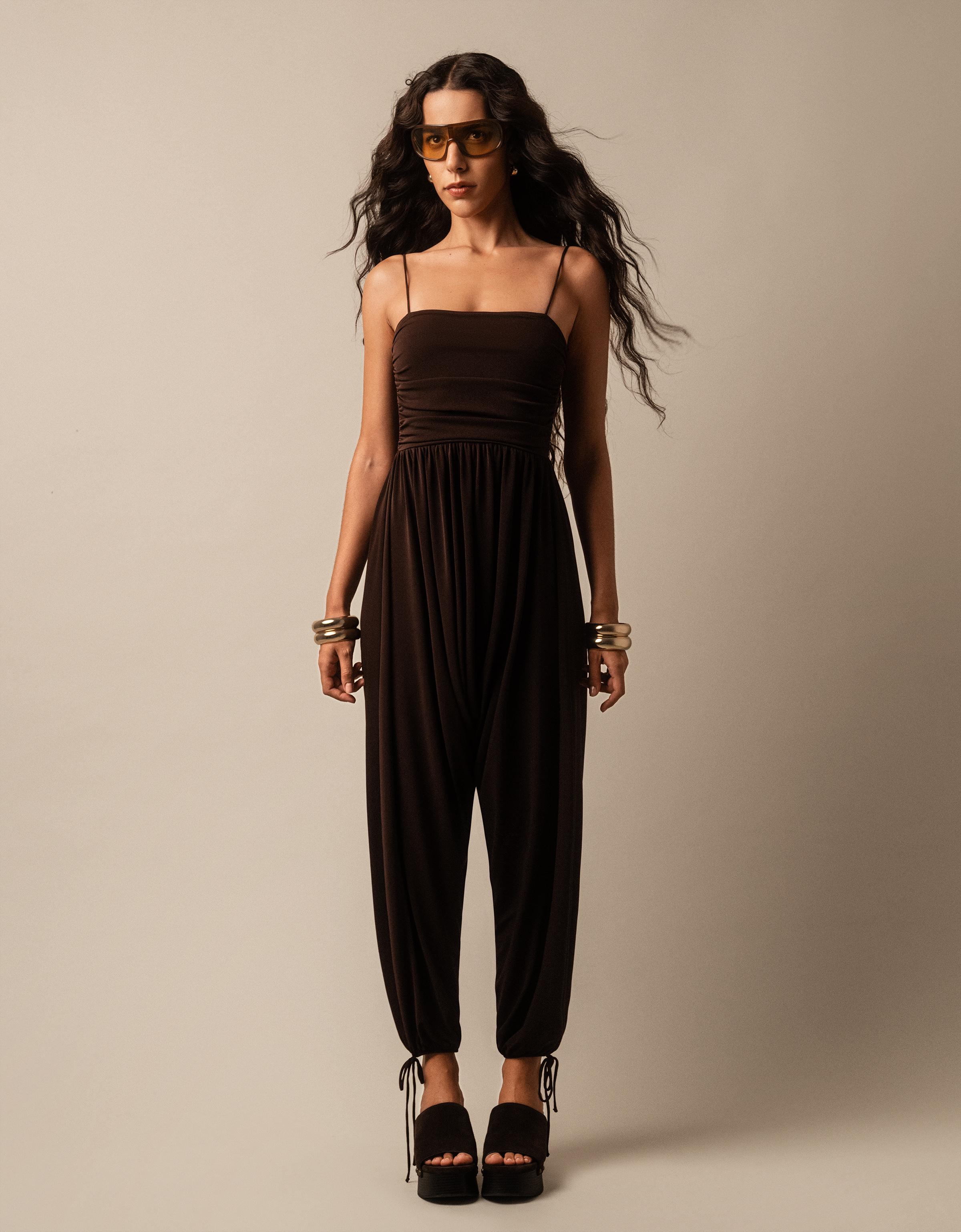 Askılı şalvar tulum - Görsel 13