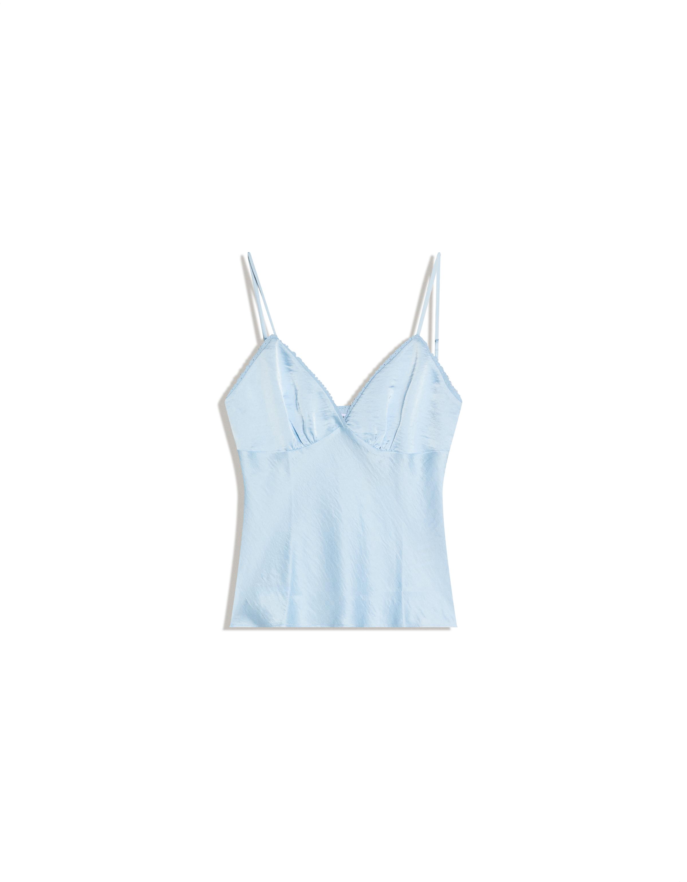 Dantelli saten top - Görsel 32