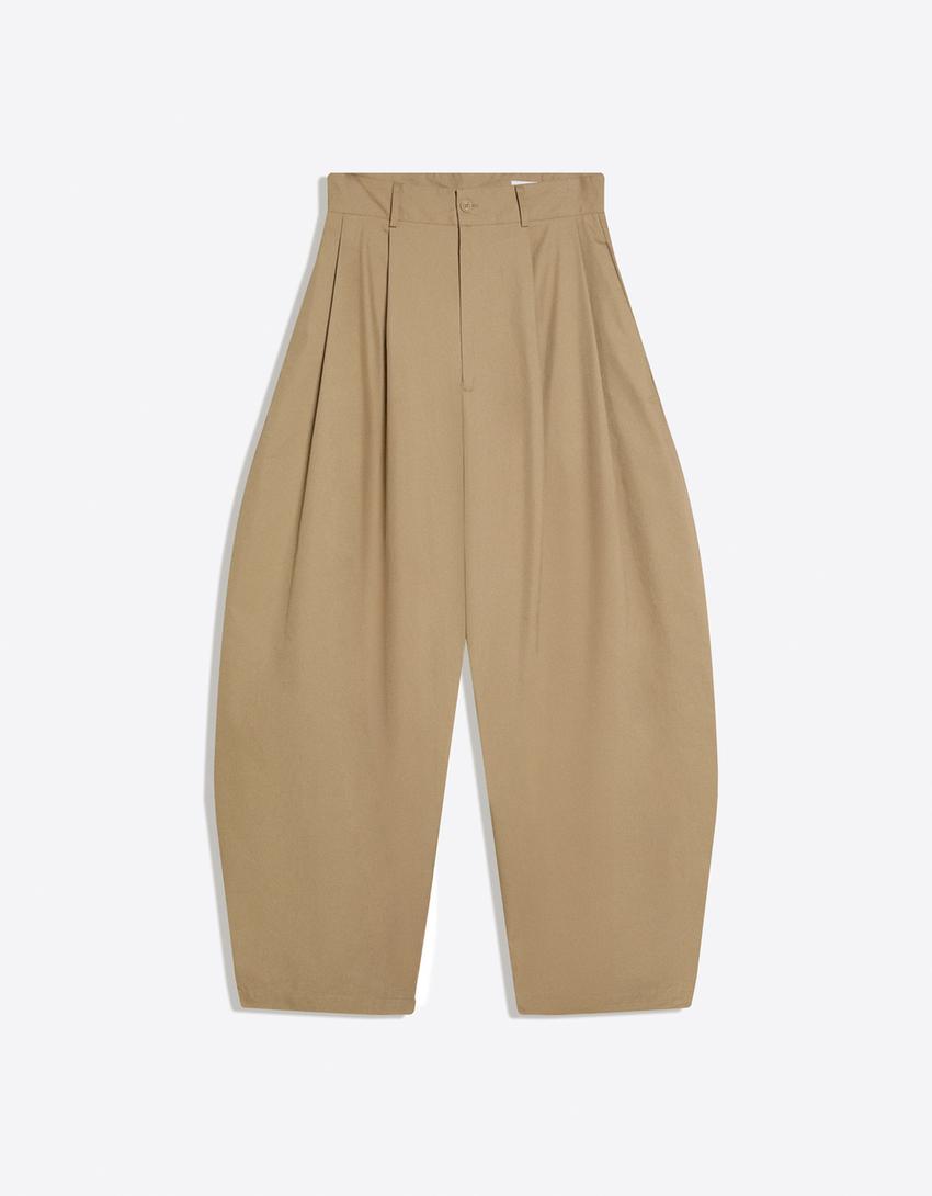 Pantalon megabarrel-Sable