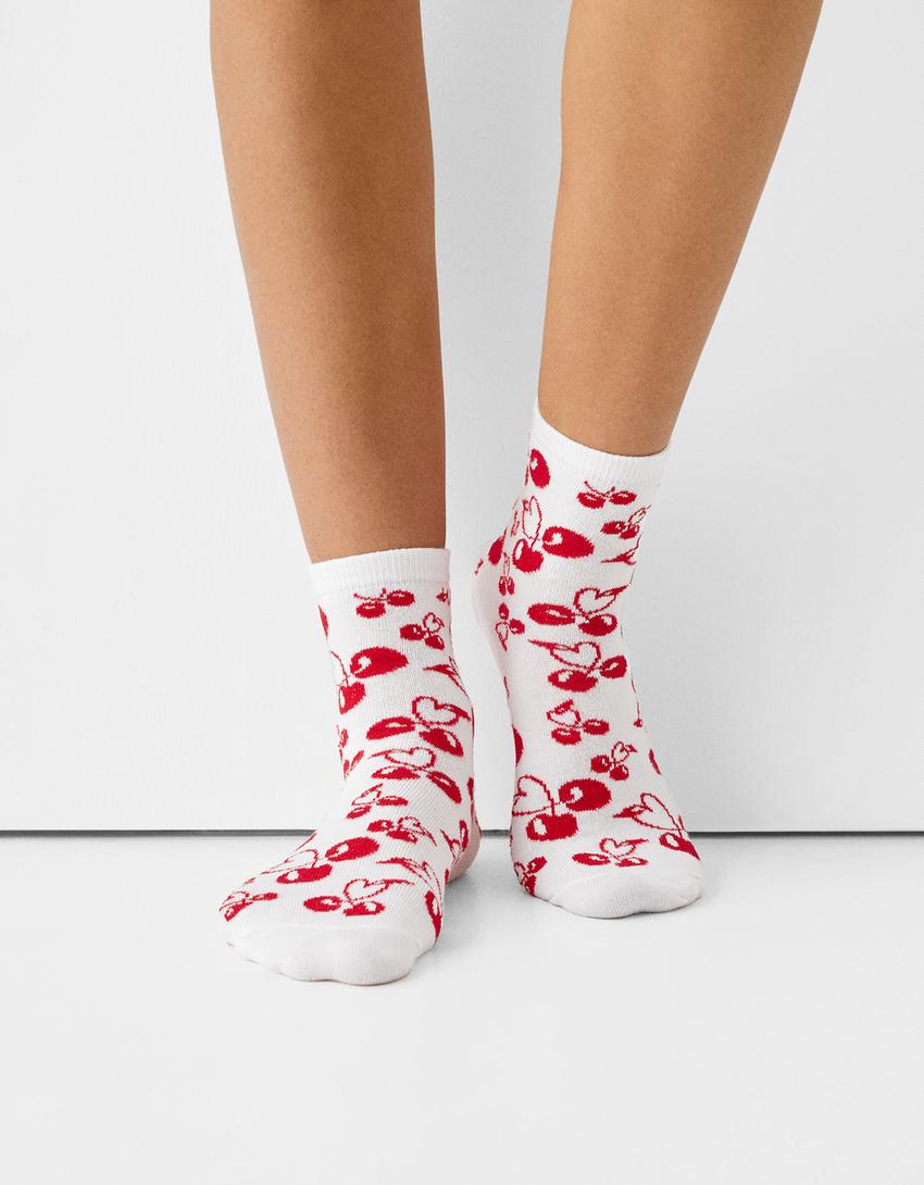 حزمة من 3 ازواج جوارب بطبعة-أسود-3