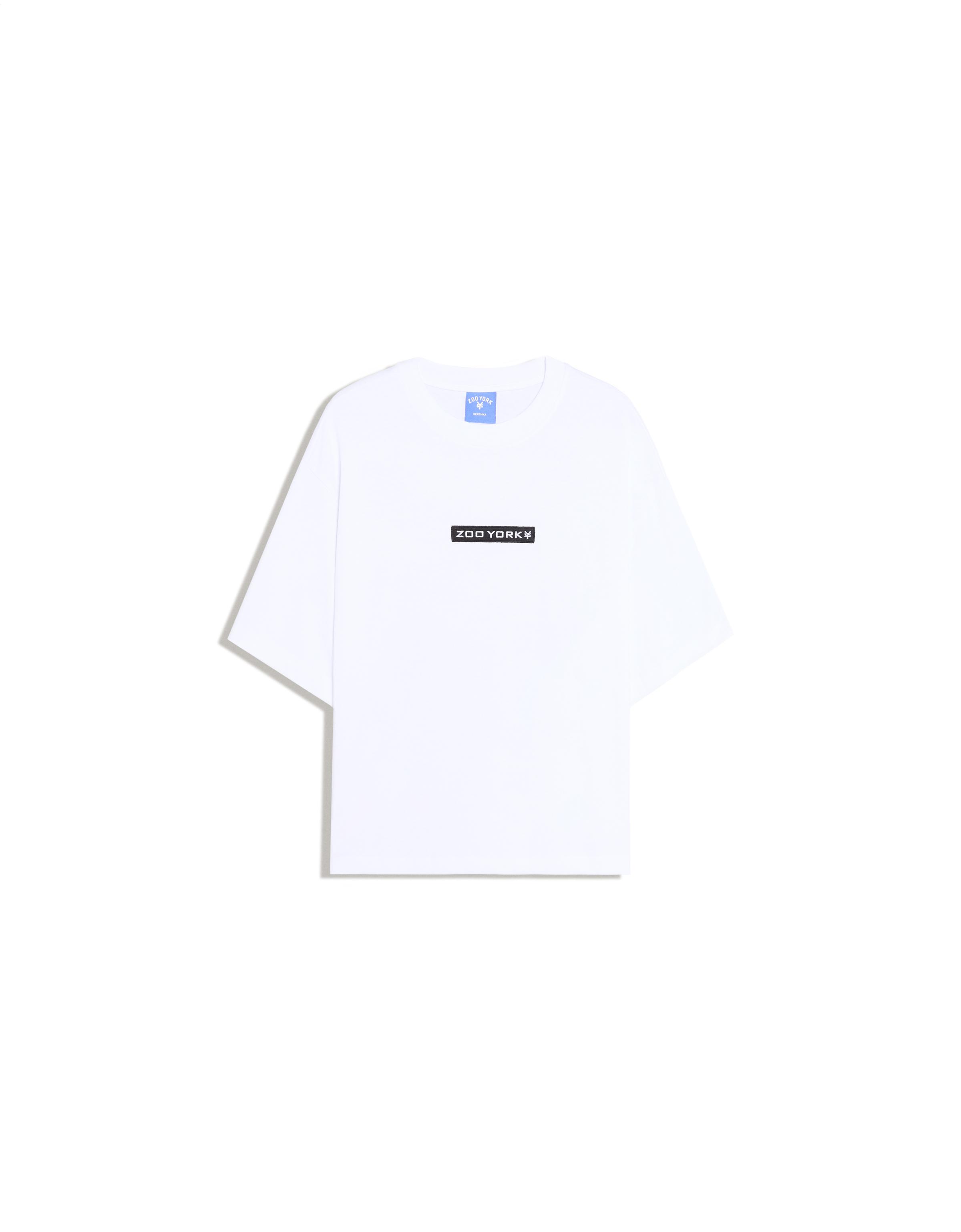 Short sleeve boxy ZOO YORK X BERSHKA T-shirt — White