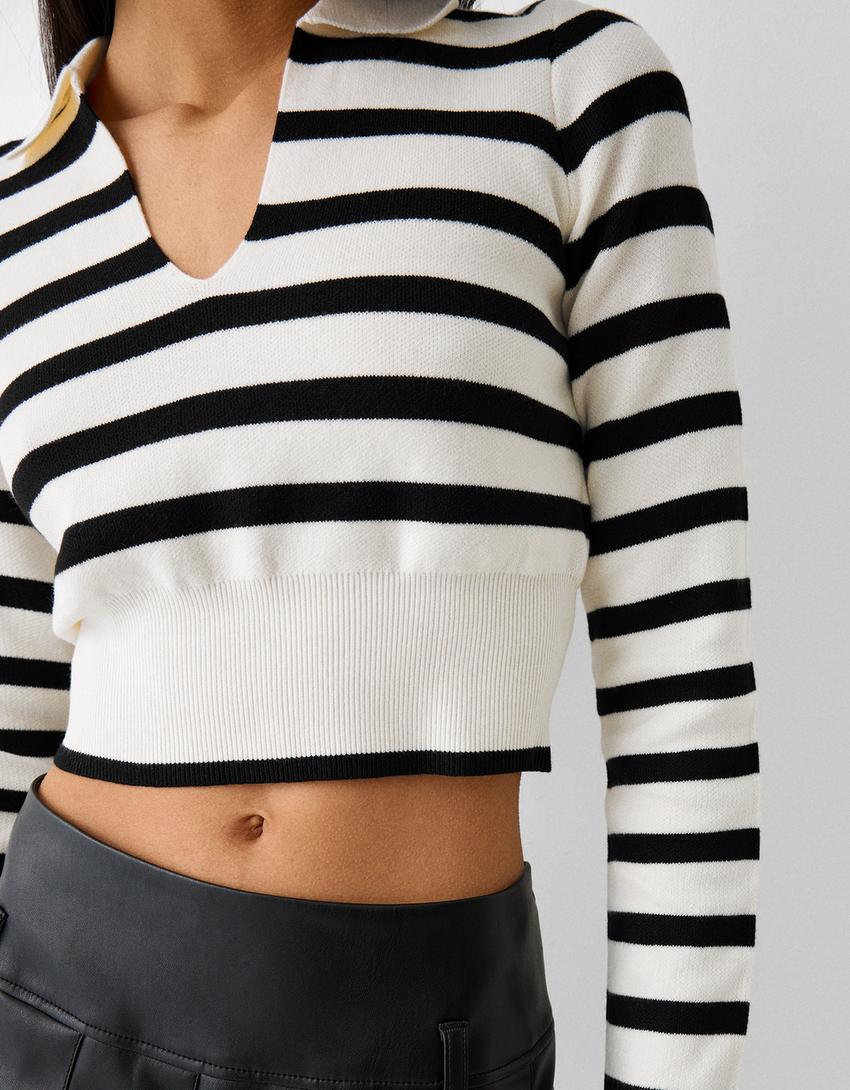 سويتر بياقة بولو-أسود-5