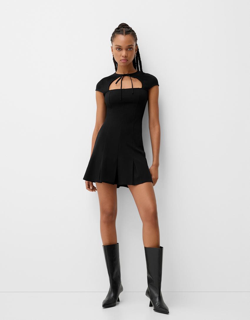 Short sleeve mini dress - Women | Bershka