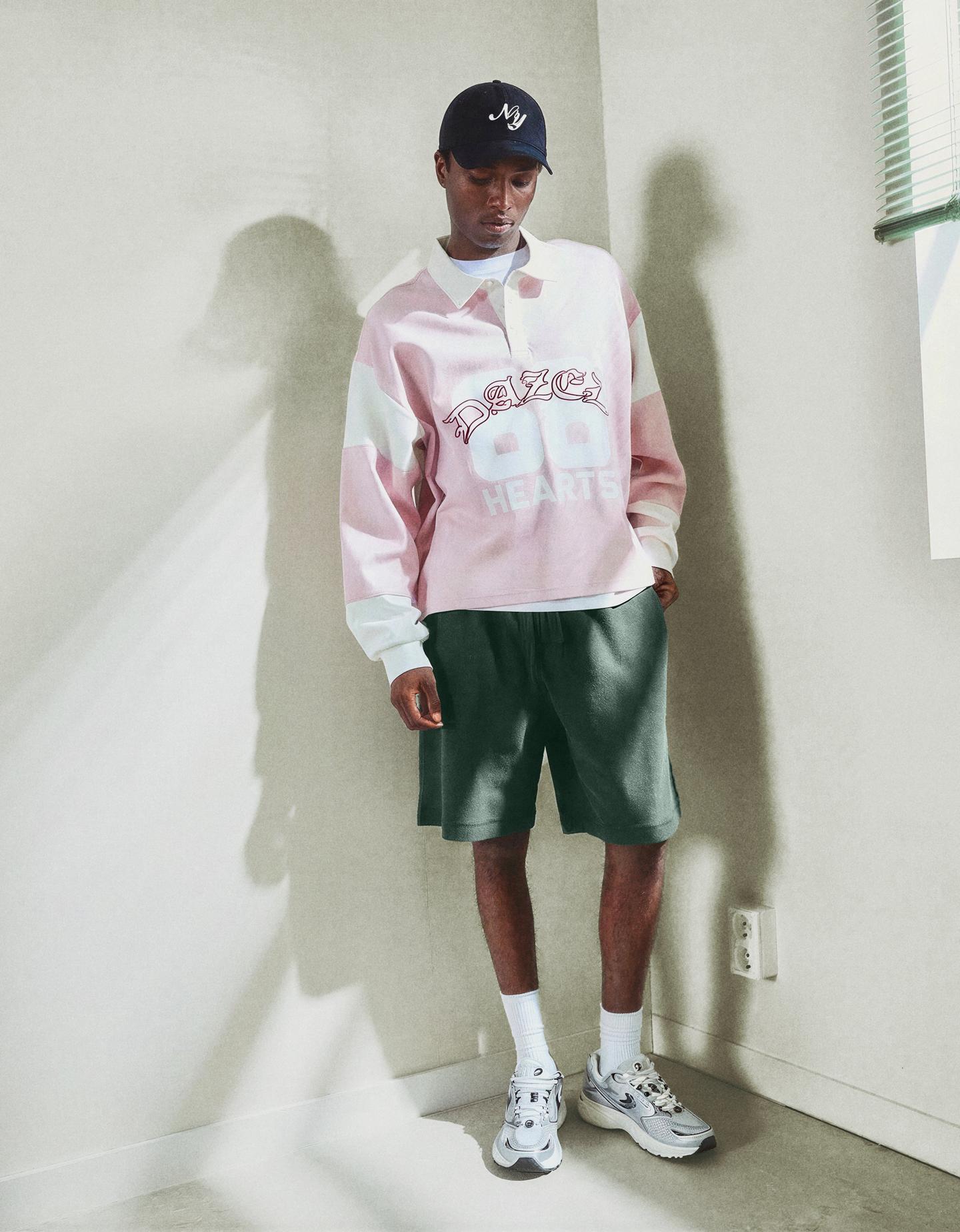 Bershka bermudy twill zielony