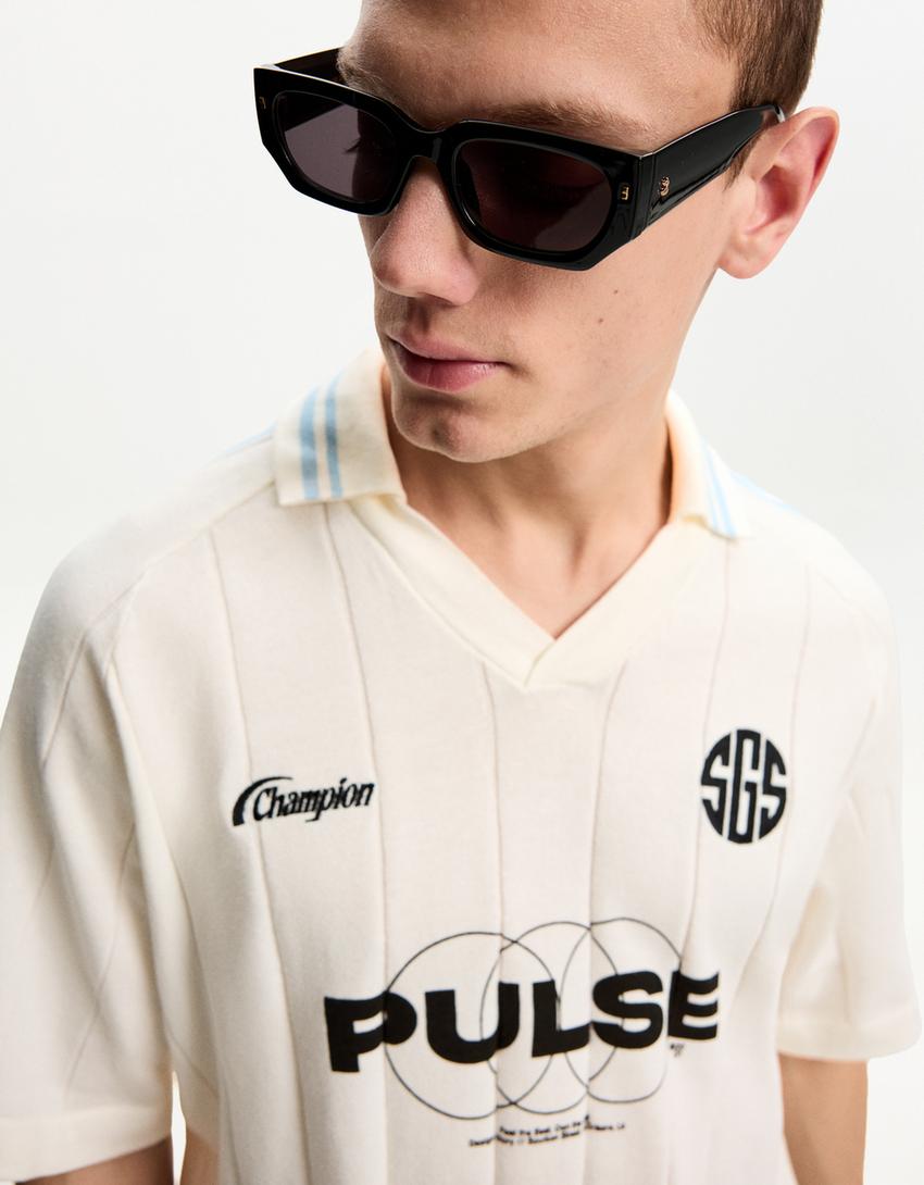 Polo a maniche corte sportiva Magliette Uomo Bershka