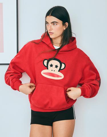 PAUL FRANK print hoodie — Red 1