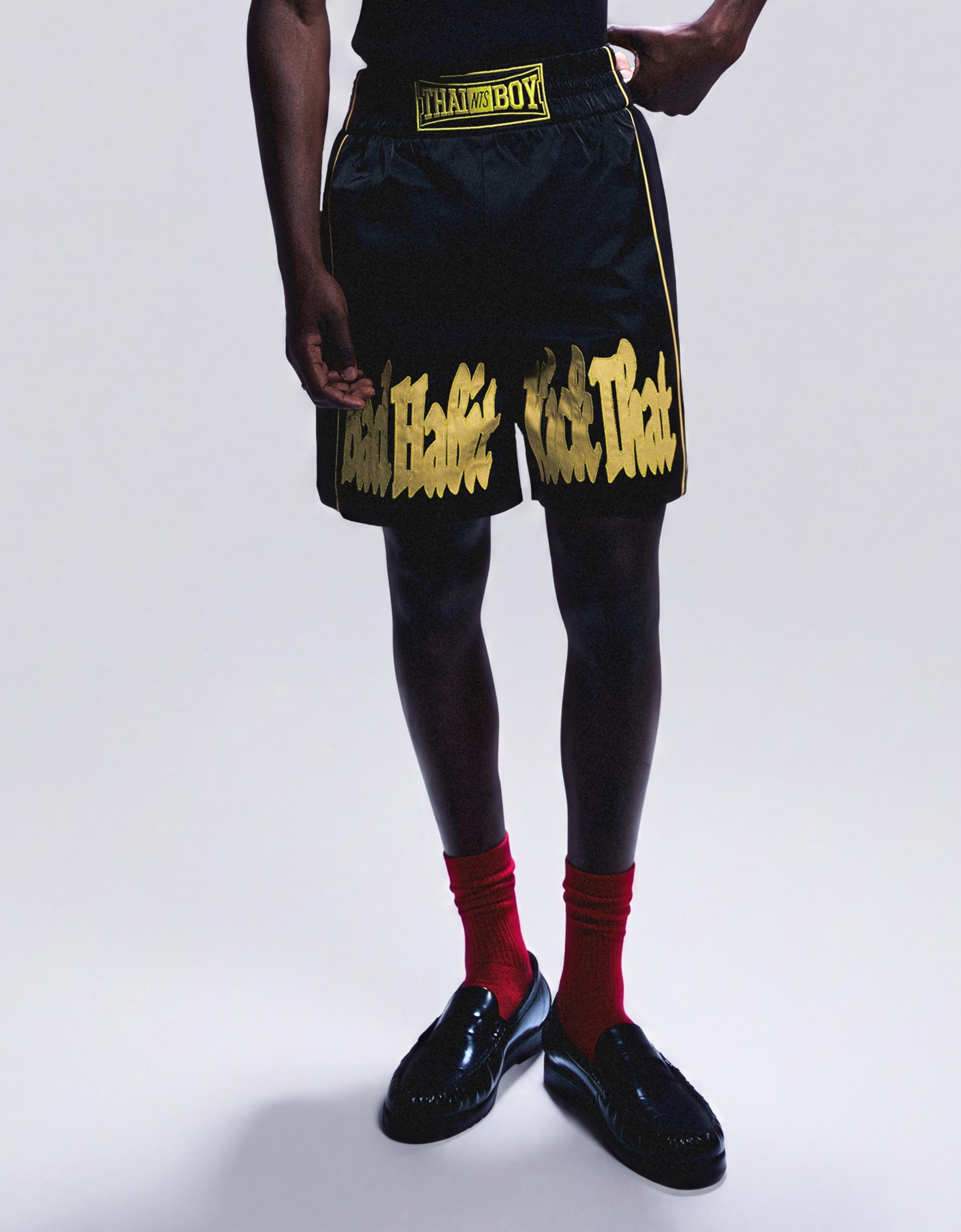 Boxy Bermuda shorts NTS X THAIBOY DIGITAL — Black