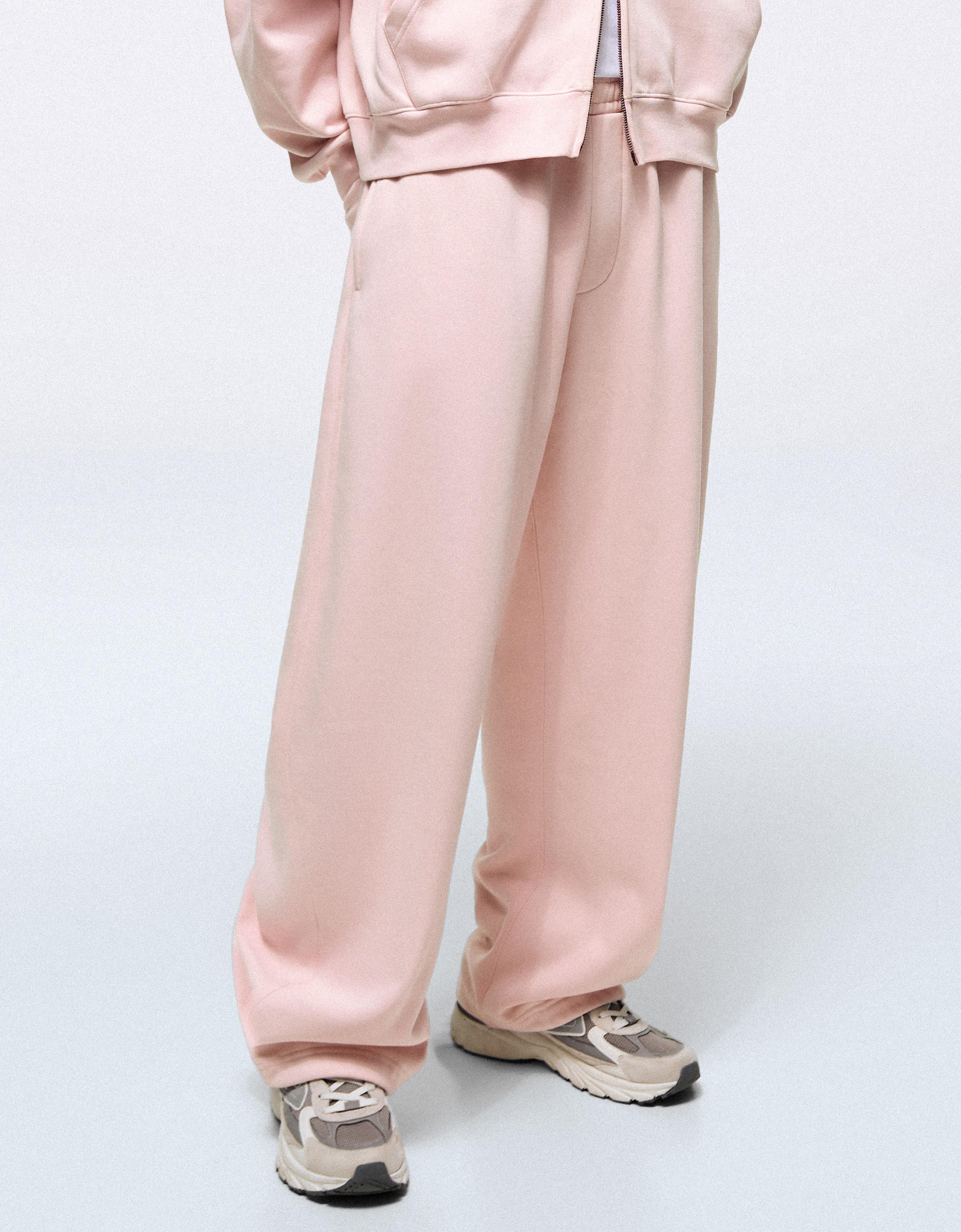 Napped balloon trousers — Pink